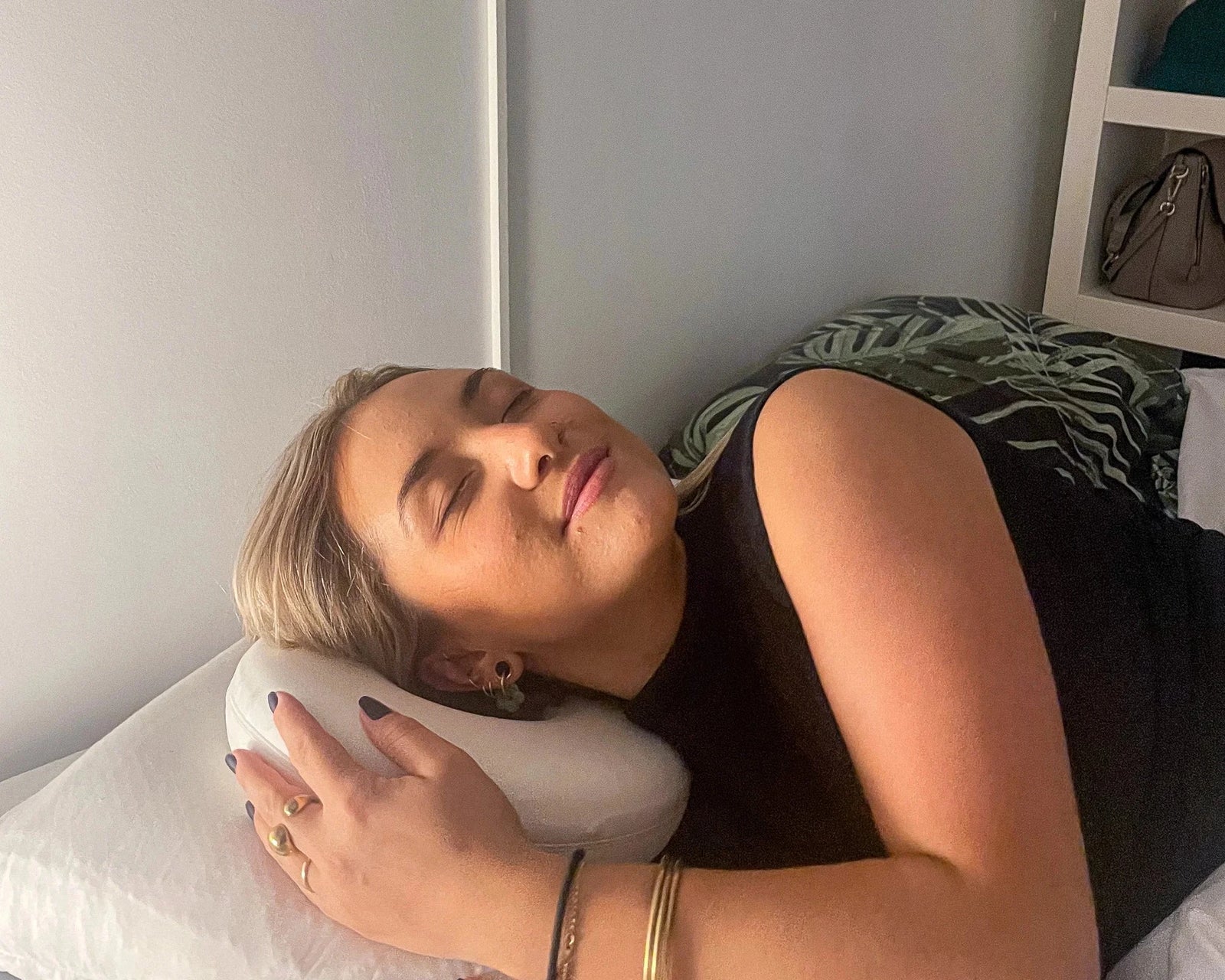 Person working with enhanced concentration