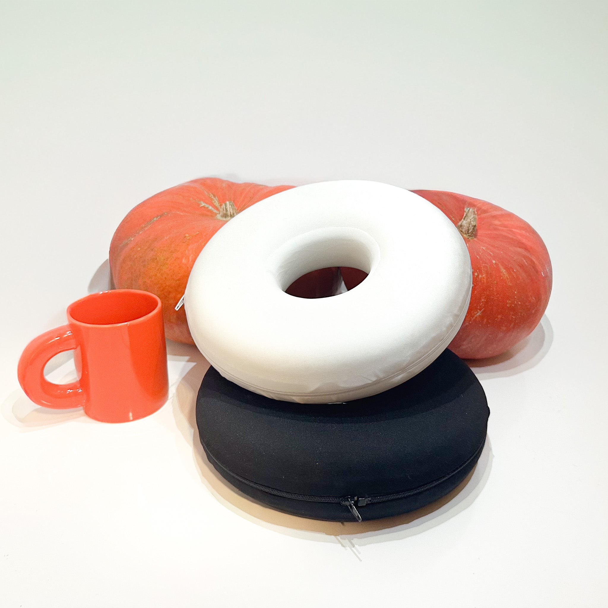 L'offre d'automne des coussins Circle Earloo blanc et noir